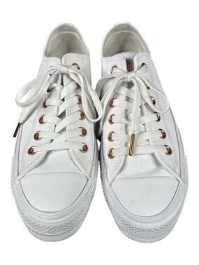 CONVERSE CHUCK TAYLOR ALL ⭐️ STAR White Women's Lift Ox Sneakers